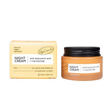 Night Cream with Hyaluronic Acid + Niacinamide 55ml - Nourishing and Unscented for Sensitive Skin Anti-Ageing Properties - Vegan Cruelty-Free