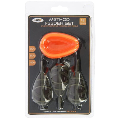 NGT Method Feeder Set - 3 Inline Feeders and Mould 1