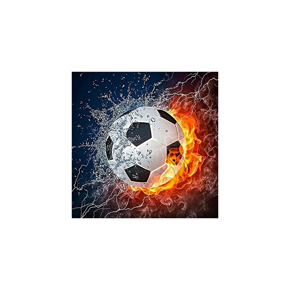 5D DIY Diamond Arts Crafts Painting Kits Full Drill,Football Rhinestone Crystal Cross Stitch Embroidery Pictures by Numbers Adults Kids Gifts Home