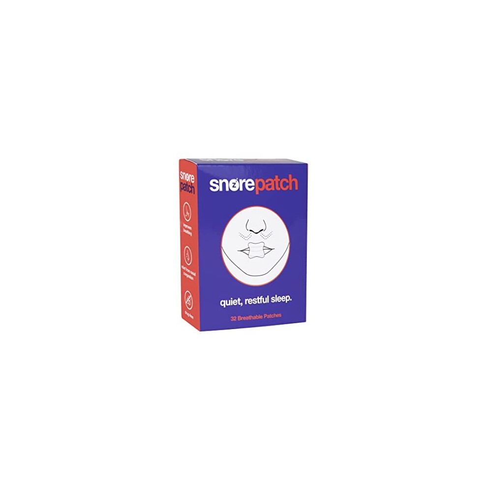 Snorepatch | Snore Patch | Reduce Or Stop Snoring | Anti Snoring Sleep Patch | Advanced Gentle Mouth Tape To Mute Snoring For Better Nose-Breathing | Improved