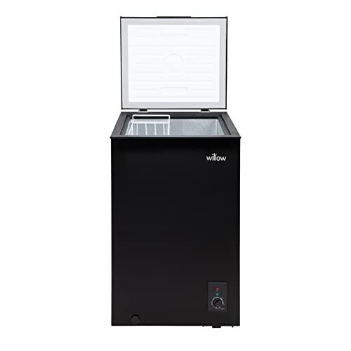W99CFB Freestanding 99 Litre Chest Freezer in Black, Suitable for