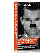 Men Blackhead Remover Pore Strips -70 (Strips) -Charcoal Nose Strips for Blackhead Removal - Large Size For Nose+Face