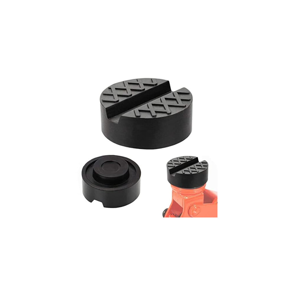 Rubber Jack Pad Universal Rubber Pad Slotted Rubber Jack Pad Frame Rail Protector Trolley Jack Workshop Tool 65 X 33Mm 616943871098