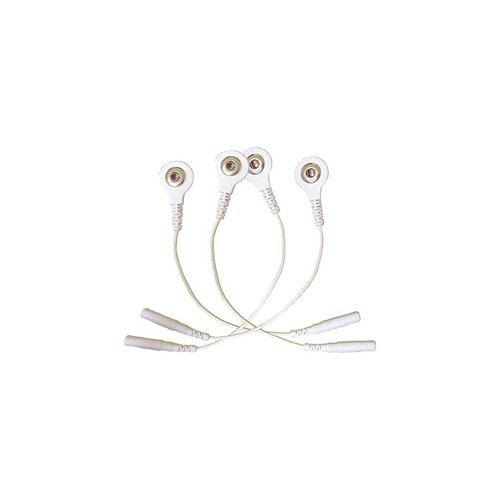 Tens Electrode Connection Cable Tens Wires 2Mm Pin Connector For Tens Machines Pack Of 4 744603964122