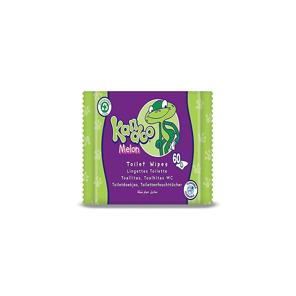 Melon Sensitive Wipes | 12 Packs Of 60 Wipes (12X60) | Total 720 Wipes Kandoo