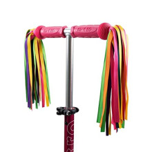 Scooters | Eco Scooter/Bike Ribbons | Handlebar Streamers Tassels | Waterproof | Boys & Girls | Rainbow
