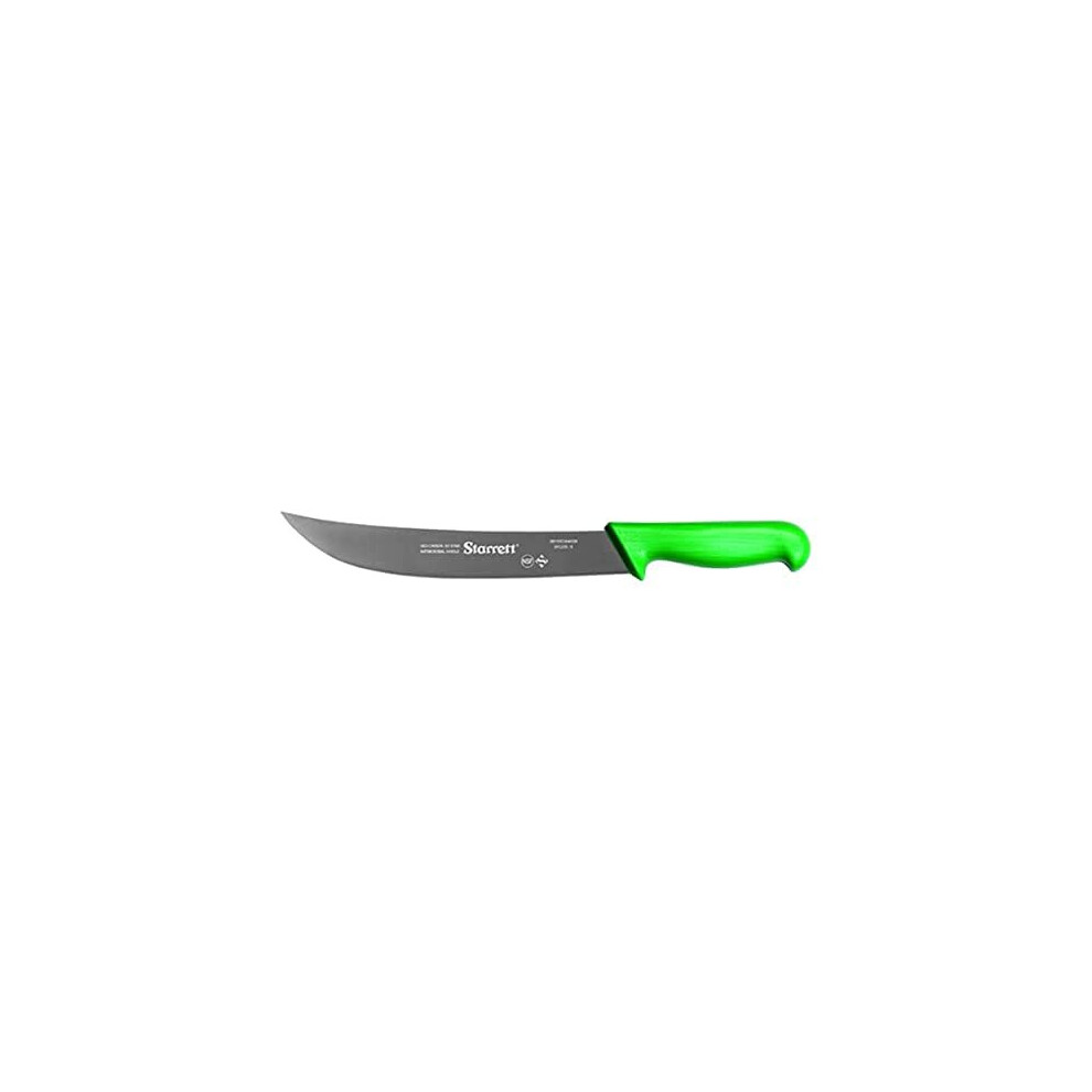 Professional Steak Knife - BKG205-10 Narrow Curved 10' (250mm) Ultra Razor Sharp Kitchen Chef's Knife - Green Handle Stainless Steel Meat Cutting