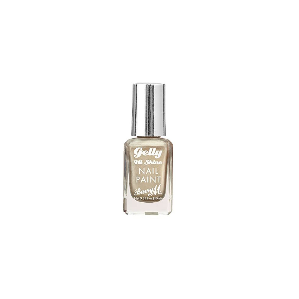 Gelly Hi Shine Nail Paint, Shade Dandelion | Metallic Golden Nail Polish