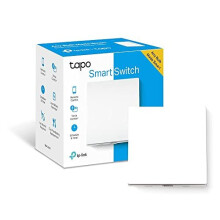 Tapo Smart Light Switch 1 Gang 1 Way, Remote and Voice Control, Away Mode, No Neutral Required, Battery included, Work with Alexa and Google home,