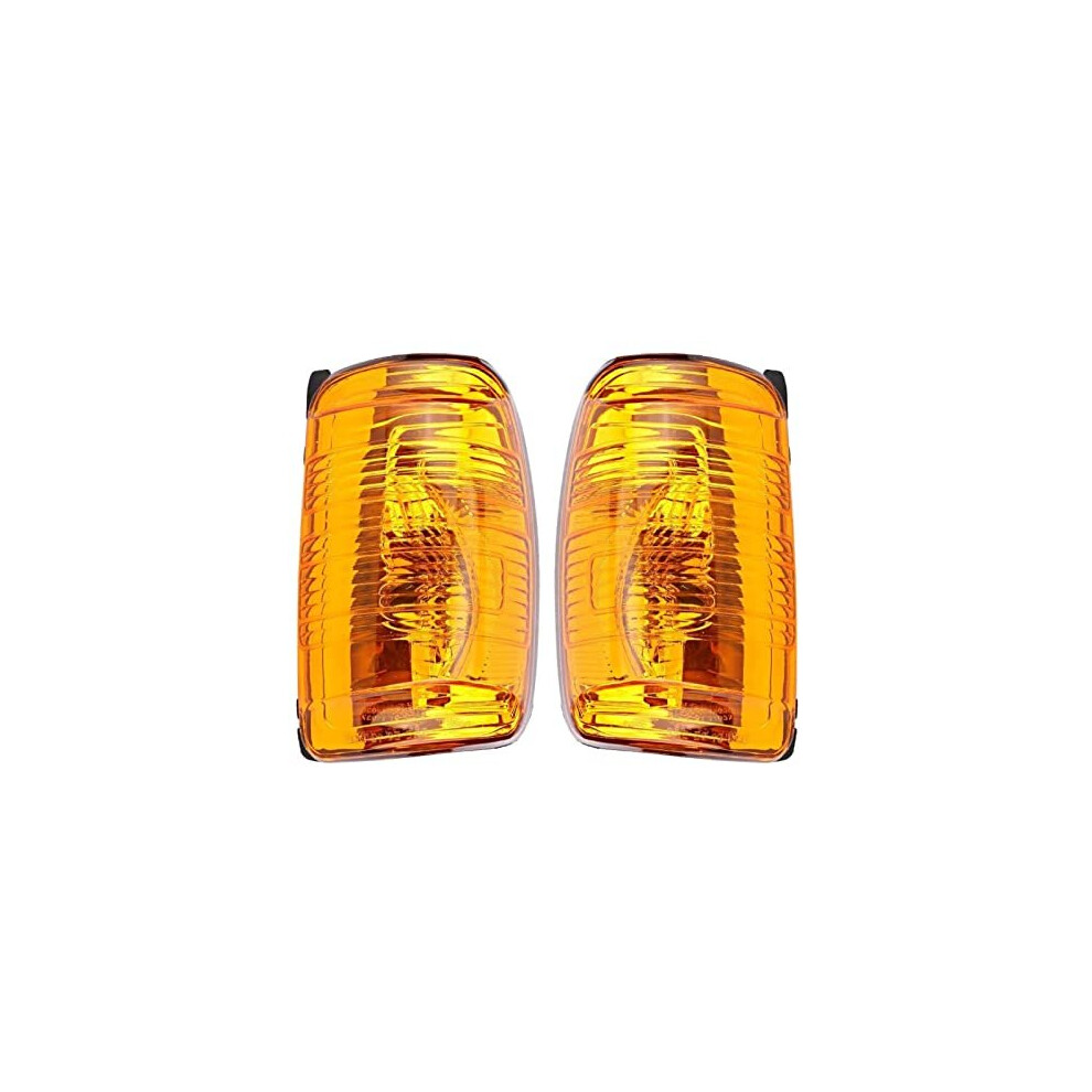 Wing Mirror Indicator Lamp Lens Set Left And Right For Ford Transit Mk8 2014 Onwards1847388 1847390, / Amber/Orange 648859390578