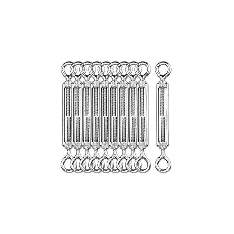 Photos - Nail / Screw / Fastener 10 x Turnbuckle Wire Tensioner, M5 Heavy Duty 304 Stainless Steel Turnbuckle Tensioner Adjustable Turnbuckle Hook and Eye Ro