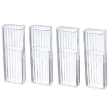 4 Pcs Cotton Swab Holder for Travel Mini Travel Swab Case Cotton Swab Box for Makeup Sponge Cotton Swabs Hair Ties Floss Cosmetics Makeup Bedroom