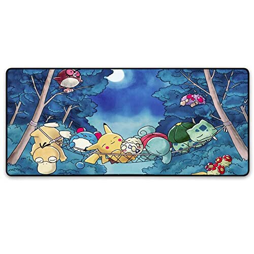 Poke Starters Hammock Gaming Mouse Pad Professional XXL PC Desk Mat