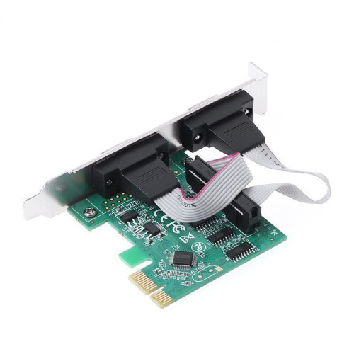 PCIExpress 2 ports Serial Card, Dual Port Serial RS232 DB9 COM Card for Desktop PC on OnBuy