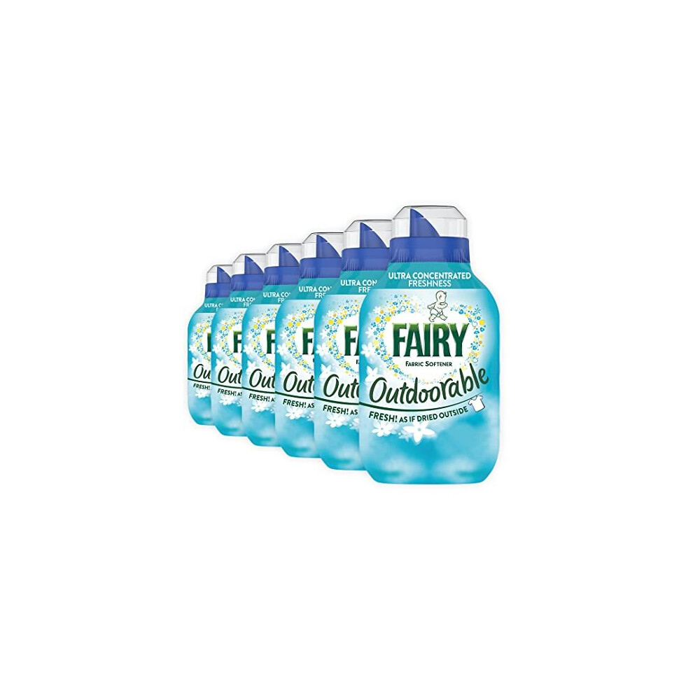 Outdoorable Fabric Conditioner 35 Washes, Ultra Concentrated Formula For Sensitive Skin And Dermatologically Tested - 100 Percent Recycled Bottle X6