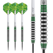 Advance 500 Series Tungsten Green 24 Gram Steeltip Darts Set with Flights and Shafts (Stems)