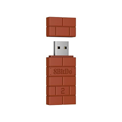 Adaptador Wireless USB 8Bitdo Versión 2 para Windows/Raspberry Pi/Steam Deck/Xbox/PS5/Nintendo Switch