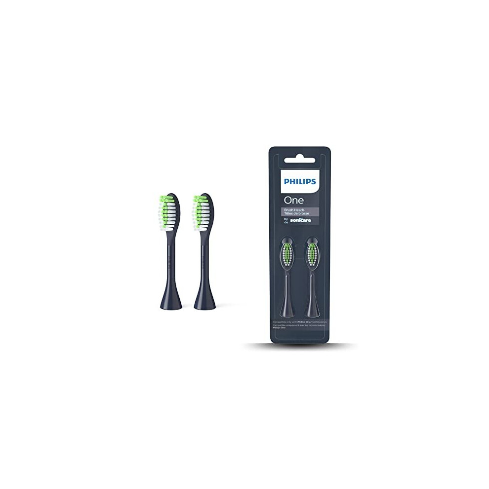 Philips One Electric Toothbrush Brush Head - Pack Of 2 (Model Bh1022/04), Blue