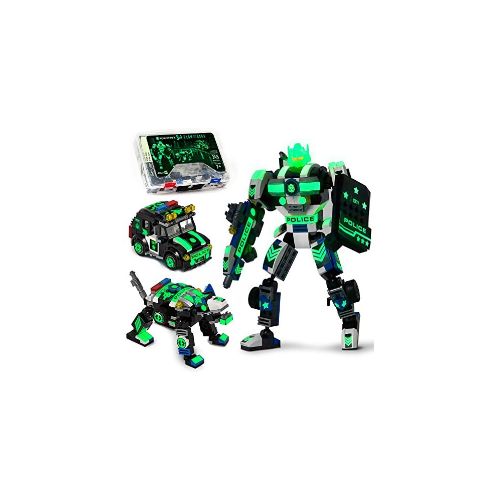 Photos - Construction Toy Superhero Police Robot Building Toy Gift for Boys, Epic Birthday STEM Present for Ages 7, 8, 9, 10 and 11 Year Olds (245 Pcs