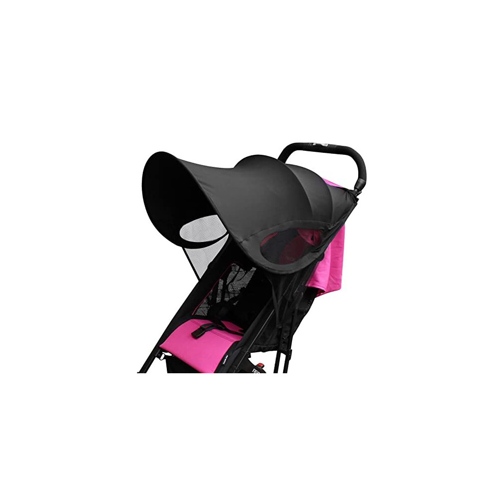 Pram Sun Shade Cover, Universal Baby Stroller Sun Shade Pushchair Awning, Foldable Stroller Uv Protection Sun Cover For Pram, Pushchair, Stroller, Zsanhua