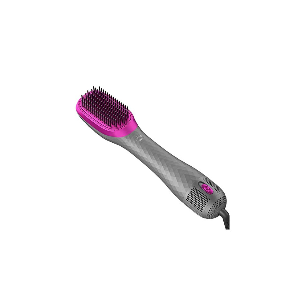Apoke 3 In 1 Hair Dryer Brush & Straightener Brush, Professional 1200W Powerful Ceramic Tourmaline Negative Ion Blow Dryer Brush, 3 Heat/2 Speed Settings
