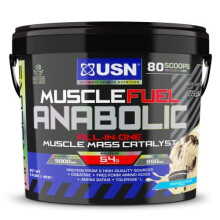 Muscle Fuel Anabolic Cookies and Cream All-in-one Protein Powder Shake (4kg): Workout-Boosting, Anabolic Protein Powder for Muscle Gain - New Improved