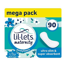 Maternity Pantyliners, 90 x Ultra Slim Pantyliners, 3 Packs of 30 Liners