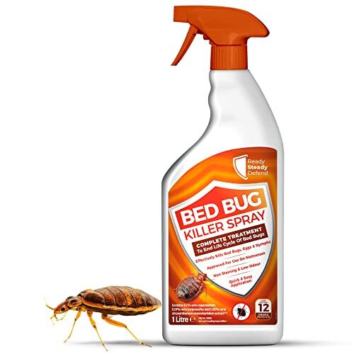 Bed Bug Killer Spray | 1 Litre | Complete Treatment to End Life Cycle ...