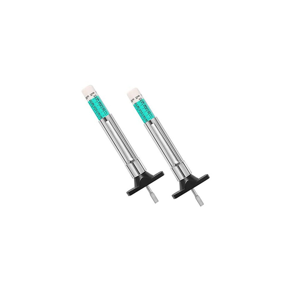 2 Pcs Uk Tyre Tread Depth Gauges Car Wheel Tyre Depth Measuring Gauge Tread Checker Portable Measurement Tool 743785883948