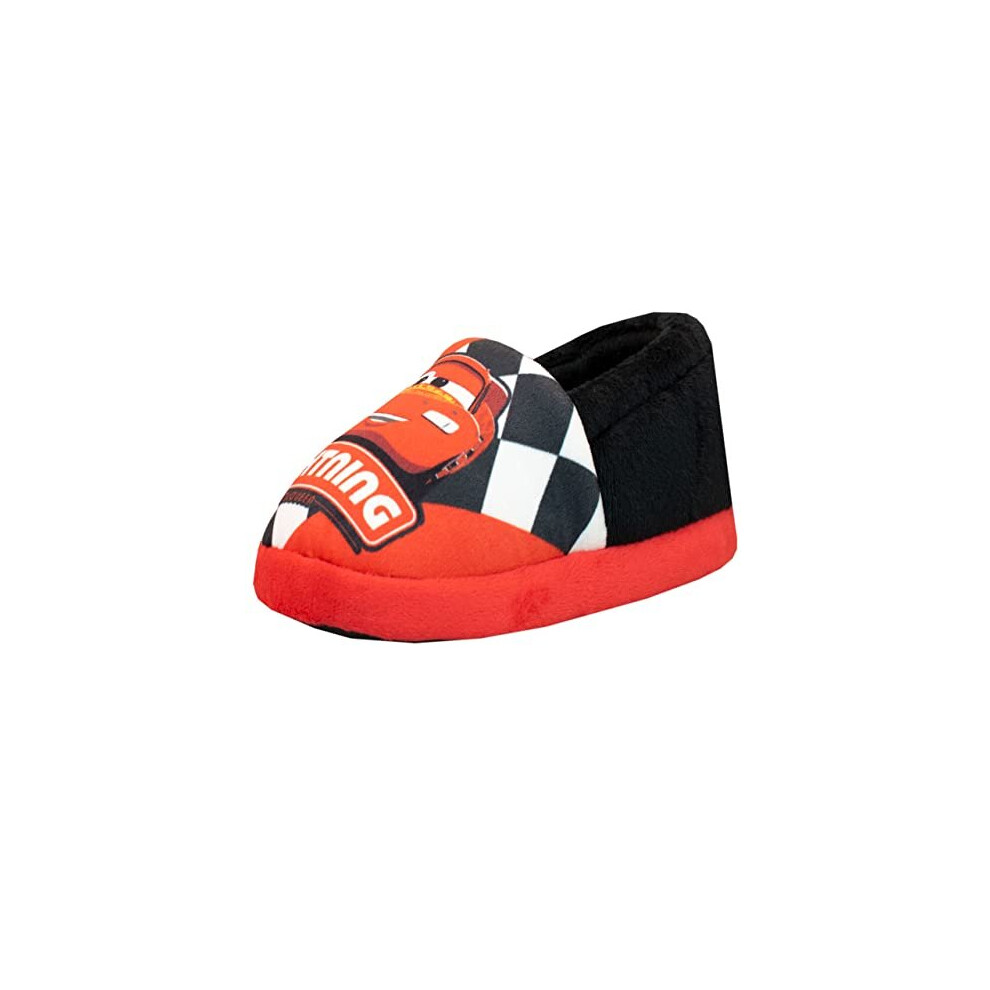 Boys Slippers Cars Red 8