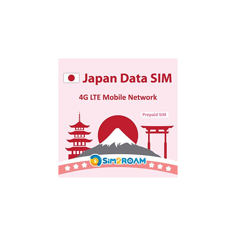 Japan Data Only Sim Card 15 Days | Unlimited Internet Data (10Gb At 4G Lte High Speed Data Then Downgrade To 128Kbps) 759245645513