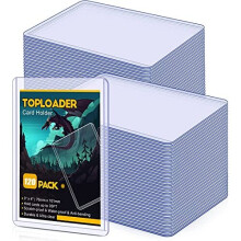 120Pcs Clear Card Sleeves, 76 x 101mm Standard Top Loader Cards Sleeves 35pt Plastic Card Holders Toploader Card Protector for Pokemon Yu-Gi-Oh Sports