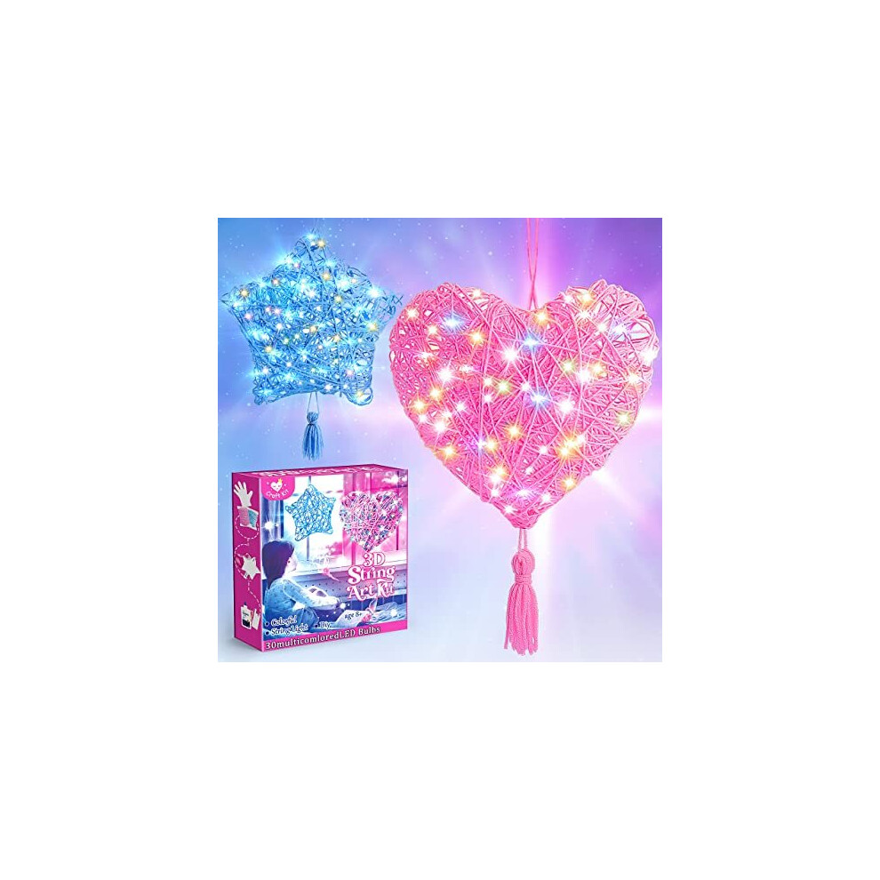 Qukir Craft Kits For Kids, 3D String Art Kit For Kids Toys Age 8 9 10 Year Old Girl Gifts For 8-14 Year Olds Girl Toys Age 8-14 Easter Gifts For Kids Crafts