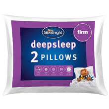 Deep Sleep Pillow 2 Pack - Firm Support Pillows with Foam Core for Firmer Support Ideal for Back and Side Sleepers - Hypoallergenic and Machine