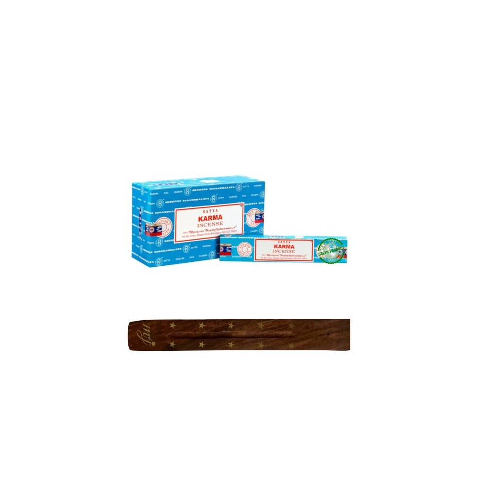 Original Satya Nag Champa Karma Incense Sticks | with M&J incense sticks holder | Full Box | for Aromatherapy, Spa, Yoga, Weddings, Meditation,-image-OPC-PBR9N5M-NEW