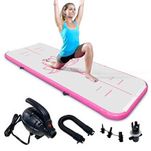 3M Inflatable Gymnastics Mat Tumbling Mat With Electric Air Pump 10cm Thick Air Floor Practice Gymnastics Workout Mat Practice for Home Use Gym Yoga