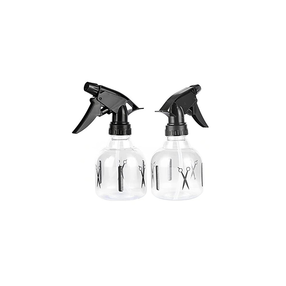 Takfree Unisex Not,Specified Misting Spray Bottle, 250Ml Empty Water Hair Mist Spray Bottle Refillable Trigger Sprayer Plastic Sprays Bottles For Hair Styling Travel Plants-2Pcs