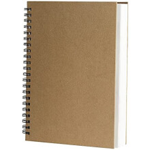 A4 Sketch Books 2 Pack, Recycled Spiral Notebook Cartridge Paper Drawing Pads 120Page/ 60 Sheets White Artist Paper Hard Cover 160gsm DS03A402