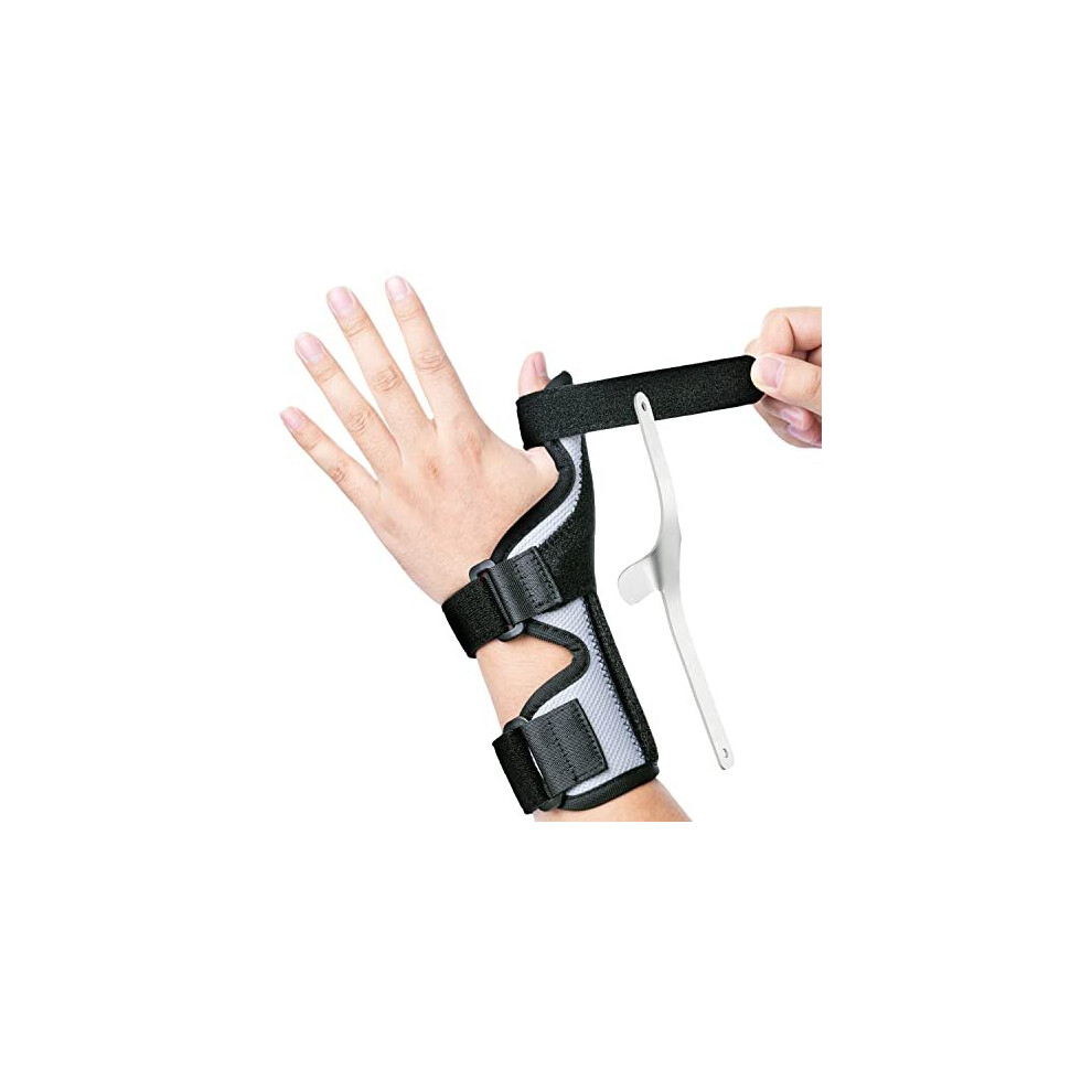 Drfinger Thumb Support Brace -Patented Thumb Splint For Left & Right Hand, For Spica,Trigger Thumb, Arthritis, Thumb Stabilizer For Knuckle Pain Relief,
