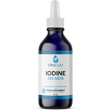 Iodine 255MCG – 59ml Iodine Supplement from Potassium Iodide – Optimal Thyroid Function, Hormone Production – Dietary Supplement for Cognitive