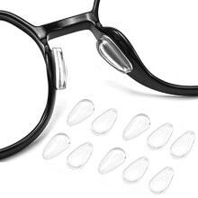 Eyeglass Nose Pads, Adhesive Anti Slip Eyeglasses Nose Grips with Airbag,3.2mm Thickness for Eyeglasses Sunglasses Reading Glasses,5 Pairs,White