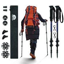 Underwood-Aggregator Walking Poles - 2 Pack Collapsible Hiking Poles for Women and Men, Ultralight Telescopic Backpacking Walking Stick, Adjustable