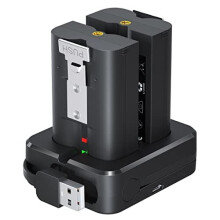 2 Battery and Charger Station for Video Doorbell 2/3/4, Video Doorbell 3 Plus, and Spotlight Cam Battery(3.65V 6040mAh) Not for Stick Up Cam Battery