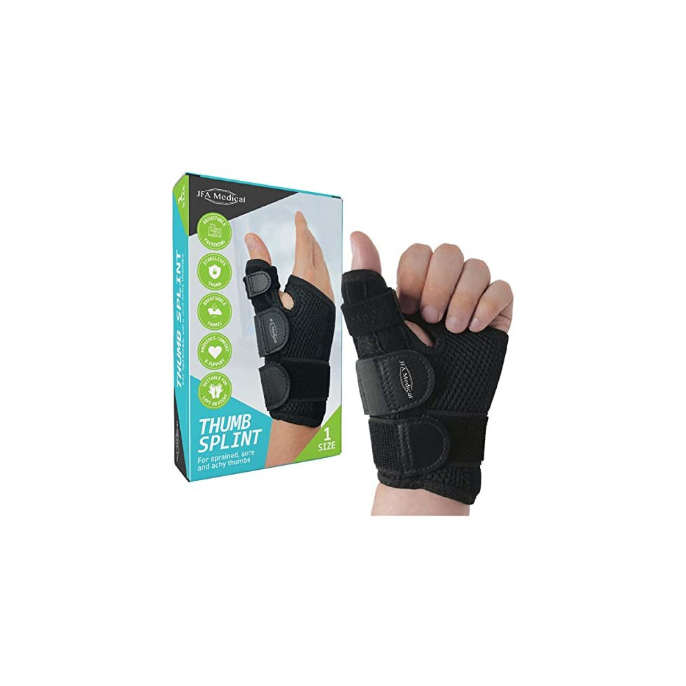 Jfa Medical Black Thumb Support Brace Thumb Splint