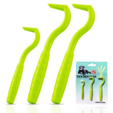 3 Pack Tick Remover Tools For Dogs, Cats, Humans. | Quick Safe And Painless Removal Of All Tick Sizes. 3 Different Sized Strong Plastic Tick Removers