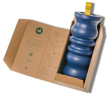 Ripple Foam Roller - Medium Firm Massage Roller - Treat Upper & Lower Back Pain & Stiffness - Improve Spinal Health - Treat Muscle Tension - Reduce