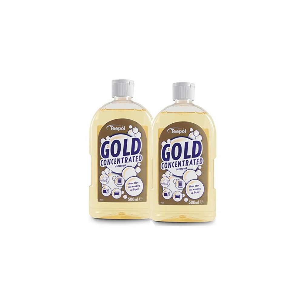 Gold Concentrated Liquid Detergent (2 x 500ml Multipack)