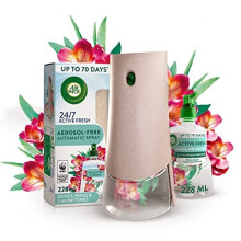 Air Wick Aerosol-Free Automatic Air Freshener Spray Kit| Eucalyptus| 1 Gadget, 1 Refill and 2 AA Batteries| 24x7 Active Fresh Odour Neutraliser |