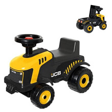 JCB Fastrac Foot To Floor Ride-On | JCB Tractor Ride-On For Toddlers | Construction Ride-On Push Car | Features Squeaky Horn & Under Seat Storage |