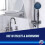 Domestos Power Foam Arctic Fresh bleach-free toilet & bathroom cleaner upside down spray - Eliminates 99.99%* of germs - 6 x 450 ml 4